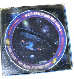 Star Trek: The Next Generation U.S.S. Enterprise NCC-1701-D Decorative Mini-plate.