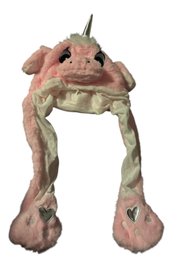 Plush Unicorn Moving Ear Hat. Super Cute! New