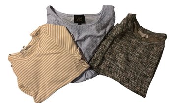 3 Ladies Tops. All Size Large. Misc Lot