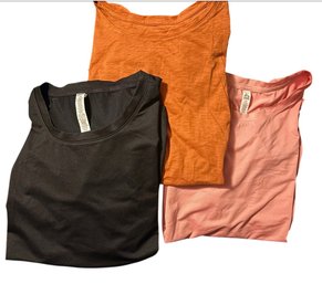 Ladies Short Sleeved Active Tops X3 Misc Lot Size Large