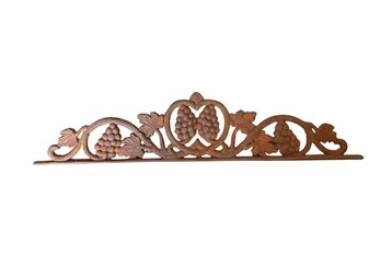 Cast Iron Vineyard Gate Top With A Grape And Vine Design.
