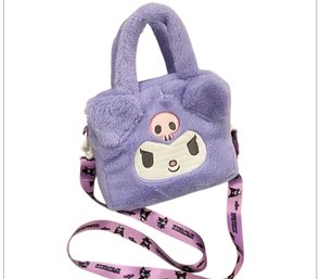 Sanrio Kuromi Purple Plush Shoulder Bag