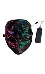 LED Light-up Mask Often Associated With The Purge Movie Theme