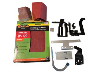 Misc Sandpaper & Bracket Lot