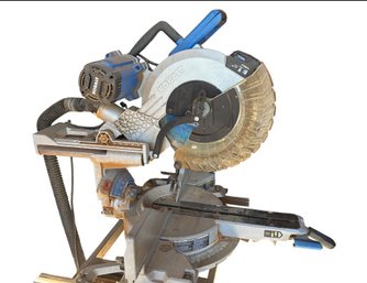 Kobalt 10-inch 15-Amp Dual Bevel Sliding Compound Corded Miter Saw. Includes Wheel Stand/base.