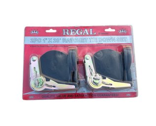 Regal Brand 2-piece 1' X 20' Ratchet Tie-down Set