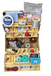 Old Pal Woodstream Tackle Box And Fishing Accessories