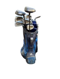Orion, Spaulding & Pole-kat Golf Clubs In An Adidas Stand Bag.