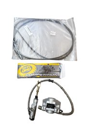 Motorcycle Chain, Go Kart Throttle Cable 90, Go Kart Caliper/brake Pads & Brake Master Cylinder. New