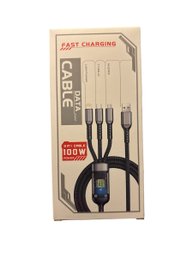 3 In 1 Fast Charging Data Cable 100w