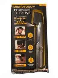 Micro Touch Titanium Trim, A Rechargeable At-home Hair Cutting Tool And Body Groomer. New