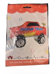 Monster Truck Foil Balloon Truck On Wheels.