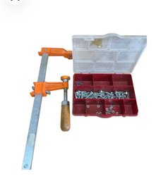 Jorgensen Medium-Duty Steel Bar Clamp And Screws