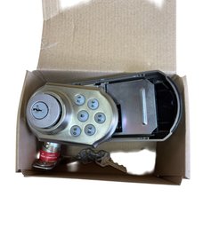 Kwikset SmartCode 909 Electronic Deadbolt In A Satin Nickel Finish