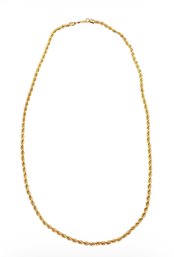 29inch Gold Tone Rope Chain.