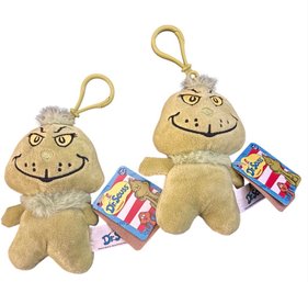Dr. Seuss Grinch Clip-On Plush Toy X2