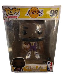 Funko Pop! NBA: LA Lakers - 10' Super Sized LeBron James (Purple Jersey)