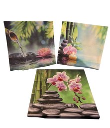 3-zen-themed Spa Wall Art Canvas Prints