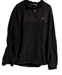 Vintage Nike Y2K Nylon Blocked Polar Fleece Pullover Sweatshirt