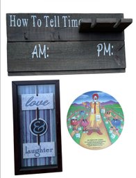Wall Art & A Vintage Mcdonalds Collectors Plate