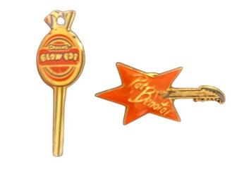 Vintage-style Decorative Enamel Pin & Blow Pop Charm
