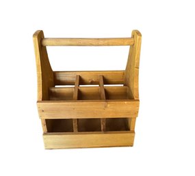 Wooden Bottle Caddy