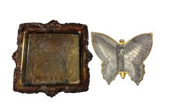 A Vintage Ornate Silver-plated Tray