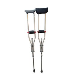 Lightweight, Foldable, Adjustable Aluminum Underarm Crutches