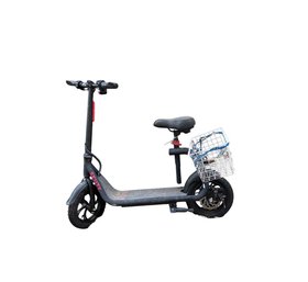 Electric Scooter With A Rear Basket