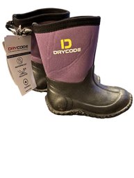 Dry Code Kids/ Toddler Rain Rubber Boot. Size 10