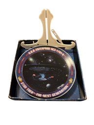 Star Trek: The Next Generation U.S.S. Enterprise NCC-1701-D Collectible Mini Plate.