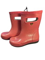 Toddler Size 8 Bogs Bloom, Rubber Boots.