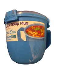 Sistema Large Soup Mug. New. Blue.