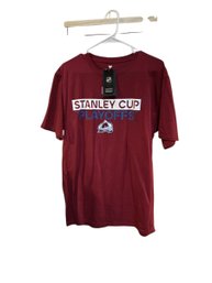 Fanatics Avalanche Shirt. Stanley Cup Playoff. Mens Large