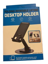 Folding Rotatable Lifting Desktop Holder For Mobile Phones And Tablets
