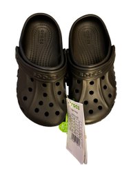 Toddler Size C10 Crocs In Black. New