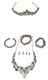 Tiara, Bracelets, Earrings