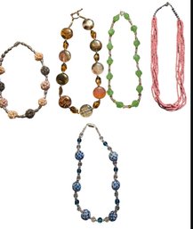 5 Beaded Necklaces