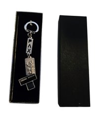 St Christopher Rhodium/ Sterling Key Chain