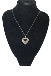 Sterling Silver Necklace With Heart Pendant