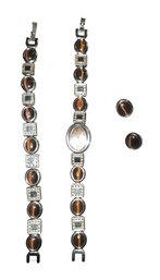 Women's Watch With Matching Bracelet & Earrings