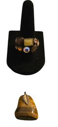 Gemstone Ring And Pendant