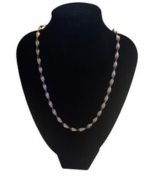 Sterling Silver Twisted Chain Necklace Marked 925