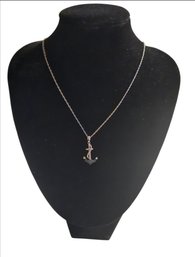 Sterling Silver Anchor Pendant & Chain