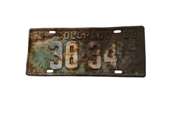 Vintage License Plate