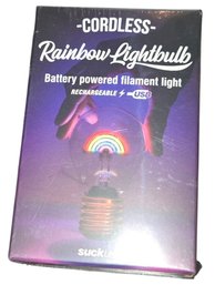 Cordless Rainbow Lightbulb - Brand New