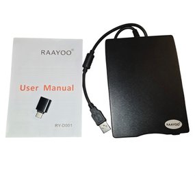 RAAYOO 3.5-inch USB External Floppy Disk Drive (model RY-D001).