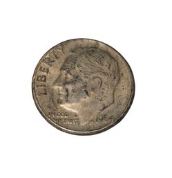 1964-D Roosevelt Silver Dime 90% Silver