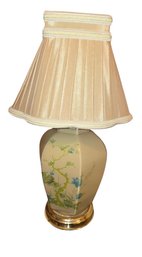 Chinoiserie Hand- Painted Ceramic Table Lamp