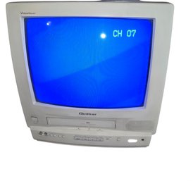 Quasar VV1317W 13-inch TV/VCR Combo Unit.